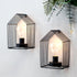 JHY DESIGN Set of 2 Battery Operated Wall Sconce 7''H Metal Wall