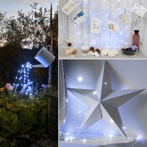 AMIR Upgraded Solar String Lights Outdoor, 39Feet 120 LED, 8 Modes Copper Wire Light, Waterproof Solar Decoration