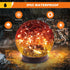 MLKNK 4 Pack Solar Globe Lights Outdoor Waterproof-Solar Balls-Solar Garden Lights-Orbs for Outside Cracked Glass Ball