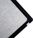 JILoffice 36 X 24 Inch Cork Linen Bulletin Board (Grey) with Black Aluminum Frame for Office Home School