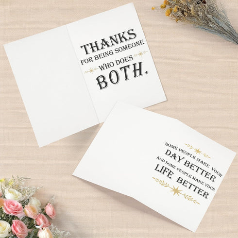 5x8 Inch Cheerin Appreciation Card with Envelope - Thank You Cards for Coworkers, Teachers, Friends, Boss, or Parents