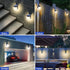 1 Pack, 3 IP65 Solar Wall Lights Outdoor, Lighting Modes, Waterproof, Wireless Solar Powered LED Lights for Backyard