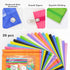 DoDoMagxanadu 20 Pack Binder Pencil Pouches, Pencil Pouch for 3 Ring Binder with Zipper Pulls, Clear Window Pencil Case