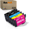 Run Star Remanufactured 252XL T252XL Ink Cartridge Replacement for Epson 252XL for Workforce WF-3620 (5 Packs;