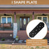 I Shape Steel Flat Bracket, 4 Pcs 10" X 3" Flat Fixing Mending Plates with Screws Set for Wood Lumber Timber Connectors