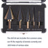 Zhushan 5pcs Step Drill Bit Set, High Speed HSS Cobalt Multiple Hole Sizes with Aluminum Case