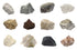 EISCO 12 Piece Kit - Introduction to Sedimentary Rocks with 1" Specimens for Geology Classrooms & Field Testing