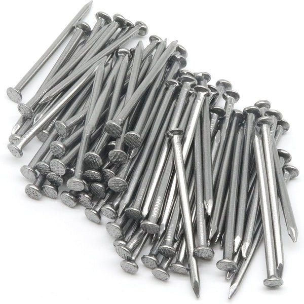 cSeao 100pcs Metal Cement Wood Sliding Nails, 50mm 2" Length, Common Hanging Nails
