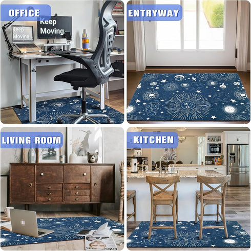 Wruzbxcn 48"X 60" Office Chair Mat for Hardwood Floor Office Rugs for Gaming Rolling Chairs Computer Desk Chair