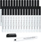 Shuttle Art Permanent Marker, 30 Pack Ultra Fine Point Black Markers for Doodling and Marking