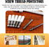 shiguan 1/4" White150 Screw Thread Protectors for Storm Hurricane Shutters Bolts, Hurrican Window Shutter Bolt End Cap