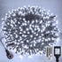 Christmas String Lights 132FT 400 LED Cool White Dark Green Wire, Indoor