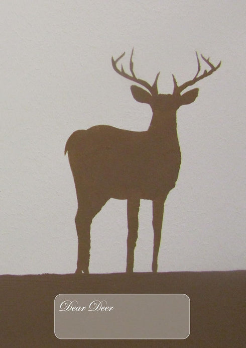 Notebook: Dear Deer: Notes, Large Format, lined, 108 pages