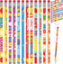 Yeaqee 60 Pcs Welcome Back to School Pencils with Eraser - Classroom HB Pencils Bulk for Kids Reward Supplies
