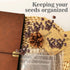 Seed Storage Organizers, Set of 80 Resealable Seed Envelopes and Binder Set for Vegetable