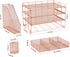 gianotter Paper Letter Tray Organizer, 4-Tier Desk Accessories & Workspace Desk Organizers with Drawer and 2 Pen