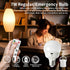 Rechargeable Light Bulbs, 2 Pack, E26 LED Emergency Lightbulbs, Warm White CCT, Timer Dimmable for Power Outage