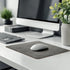 Leather Mouse Pad with Stitched Edge, Non-Slip Waterproof Micro-Fiber Base for Computers, 8x11 Inch (Gray)