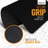 Non-Slip Rubber Base Mouse Pad - Black, Smooth Surface, 7.75 x 9.25 in, No Logos
