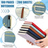 Chuangdi 6 Sets A5 set Difference Maker Gifts Employee Appreciation Gifts Bulk Leather Journal Notebook with Metal