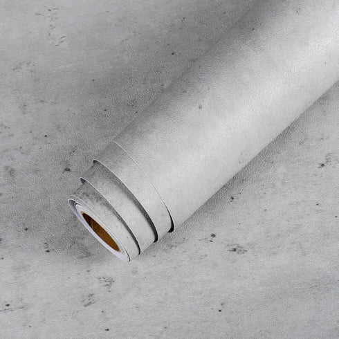 LACHEERY 15.8"x160" Grey Concrete Wallpaper, Peel and Stick Removable Contact Paper for Countertops