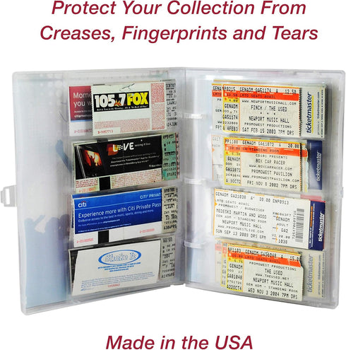 EnvyPak Clear Four Pocket Sheet Protector Refill Pages - Top Loading, Archival Safe, Pack of 20 Pages for 2x5 Paper