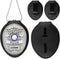 Cedilis 2 Pack Police Badge Holder with Metal Clip, PU Leather, Free Neck Chain, Oval, Black