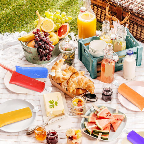 600 (3.2 11.8 Inch) Hoolerry Pcs Disposable Ice Lolly Bags Plastic Mold Ice Cream Bags with Silicone Foldable Funnel