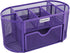 EasyPAG Desk Organizer, Mesh Caddy with Drawer for Office Supplies, Purple