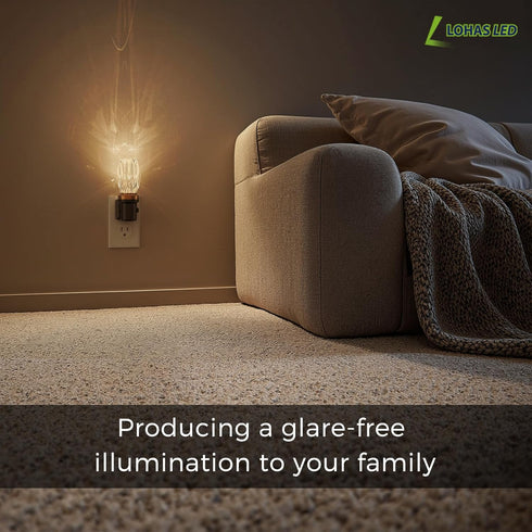 Dimmable 3000K 100LM Hallway,1Pack L LOHAS LED Night Light, Night Lights Plug into Wall, Automatic Nightlights Plug