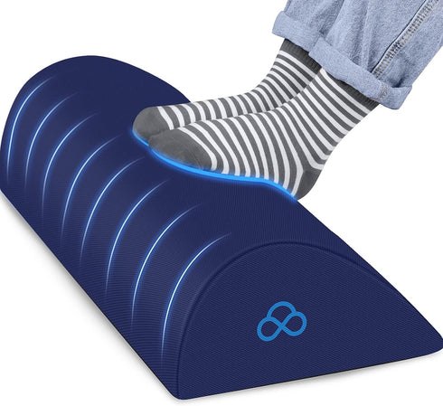 Ergonomic Foot Rest Pillow for Under Desk, Anti-Fatigue Support for Office Chair, Car Seat, Gaming Chair - Blue