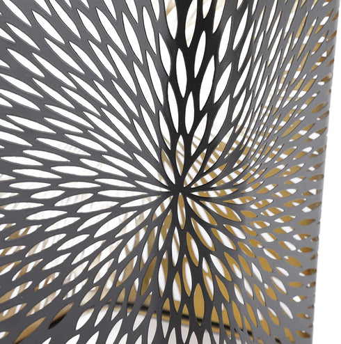 7.9 4.5 4.5in E27 E26 Lamp Shades, Modern Style Metal Lampshade with Pattern of Leaves for Table Lamp and Floor Light