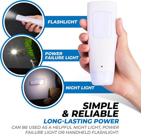 6 Pack 3 Westek LED Emergency Lights for Home Power Failure, - Function Power Failure Light, Rechargeable Flashlight