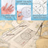 Xosjska 3 Set, 16 Inch 6 Inch Pcs Basic Navigation Include Parallel Ruler with Brass Arms Nautical Protractor