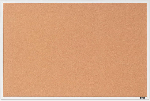 Mr. Pen Cork Board, 24”x36” - White Frame Bulletin Board for Office, Wall, Push Pin Board