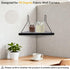 APUDWN 11.8 Inch Planter(Black2 Fabric Wall Cubicle Corner Shelf with Hooks Wooden Triangular Cubicle Corner Shelf