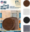 Stable The Table-12 Pack-Walnut Round, Furniture Leveler & Riser, Anti-Slip Sofa Gripper