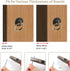 6Pcs Vintage Bronze Drop Ring Knobs, Antique Drawer Pull Round Handle with Screws for Dresser Cabinet