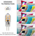 Simba Lighting LED G4 Bulb, 5 Pack, 1.5W T3 20W Halogen Replacement, 12V AC/DC, Soft White 3000K