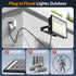 80W 8000lm 6500K IP66 2 Pack Onforu Flood Lights Outdoor, Bright LED Work Light with Plug, Daylight White LED Flood