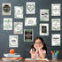 Pajean 13 Pcs Growth Mindset Posters, Simply Boho Eucalyptus Motivational Classroom Decorations for Teachers and