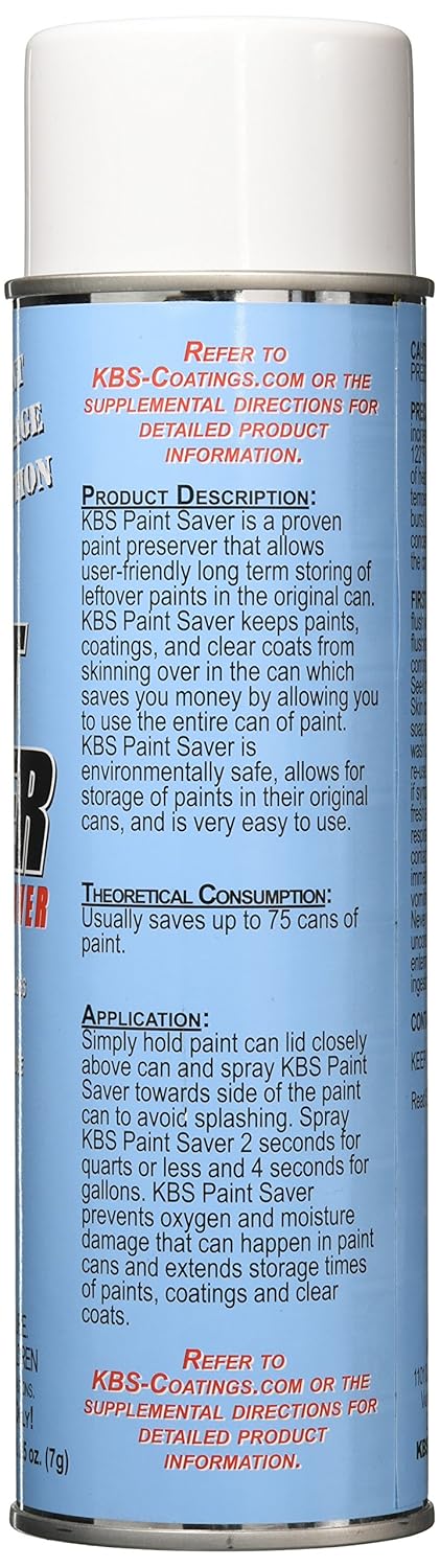 KBS Paint Saver - Aerosol Preserves Up To 75 Cans of Paint