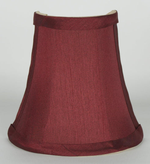 Urbanest Set 2, 3x5x5" of Clip-on Wall Sconce Half Shade, Burgundy