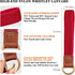 Stretchy Cute Key Chain, Upgraded Woven Wristlet Lanyard for Keys, ID Badges, Card Wallet, Phone (Red)