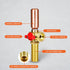 540UI Washing Machine Replacement Valve, 1/2’’ SWT/MIP Inlet x 3/4’’ MHT Outlet, Brass for Hot Water Supply