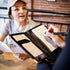 Premium Server Book, Improved Magnetic Bulk Pockets for 2022, 2 Pen Holders, Zipper Pocket, Firm Writing Surface