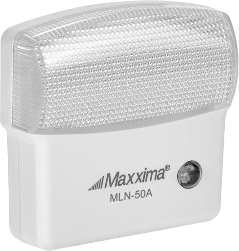 25 2 Pack Maxxima LED Night Light with Dusk to Dawn Sensor - Featuring Lumens, Plug In, Ideal for Bedrooms, Bathrooms