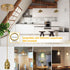 1-Light 4.92ft E26 Bulbs Gold Pendant Light Kit Mini Pendant Lights Cord Adjustable Ceramic Metal Hanging Ceiling