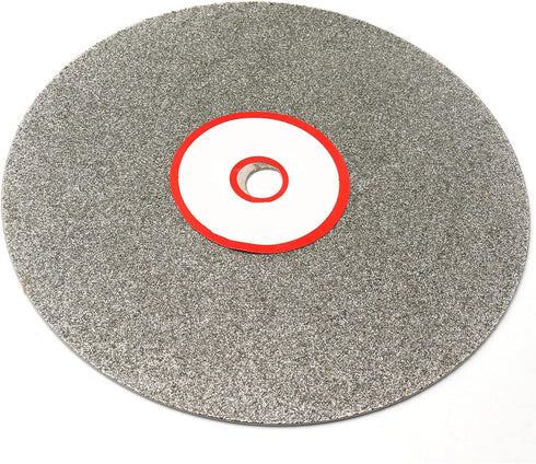 60 Grit Flat Lap Disk Wheel - Electroplated Diamond Coated Jewelry Polishing Tool for Gemstone Glass Rock Ceramics