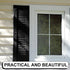 Blulu 120 3 Inch Pcs Vinyl Shutter Fastener Window Panel Peg Lok Pin Pegs Screws Shutter Spikes Anchor (Black)